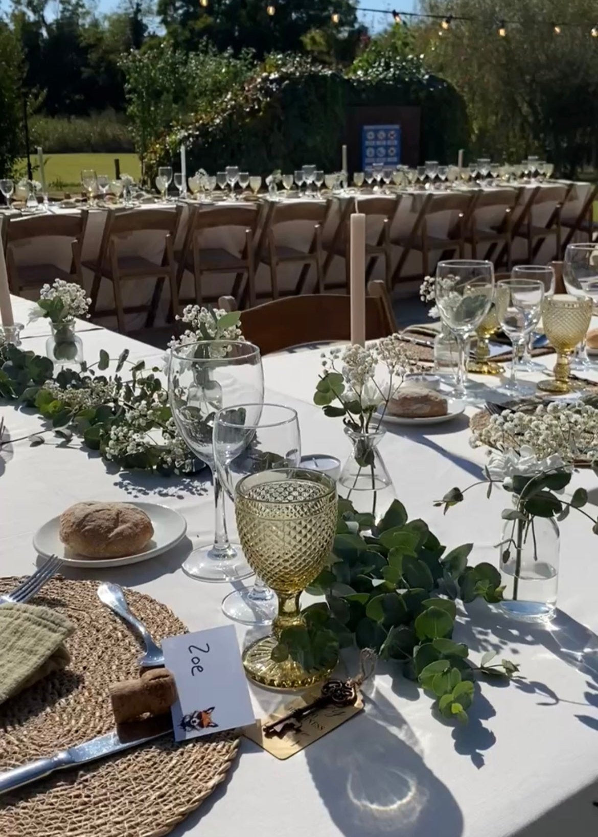 Table Decoration for weddings or corporate events in Sitges