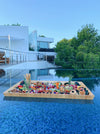 Floating picnic swimming pool Sitges