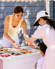 Guests are served fresh, personalised portions by our friendly staff, creating a fun and interactive catering experience.