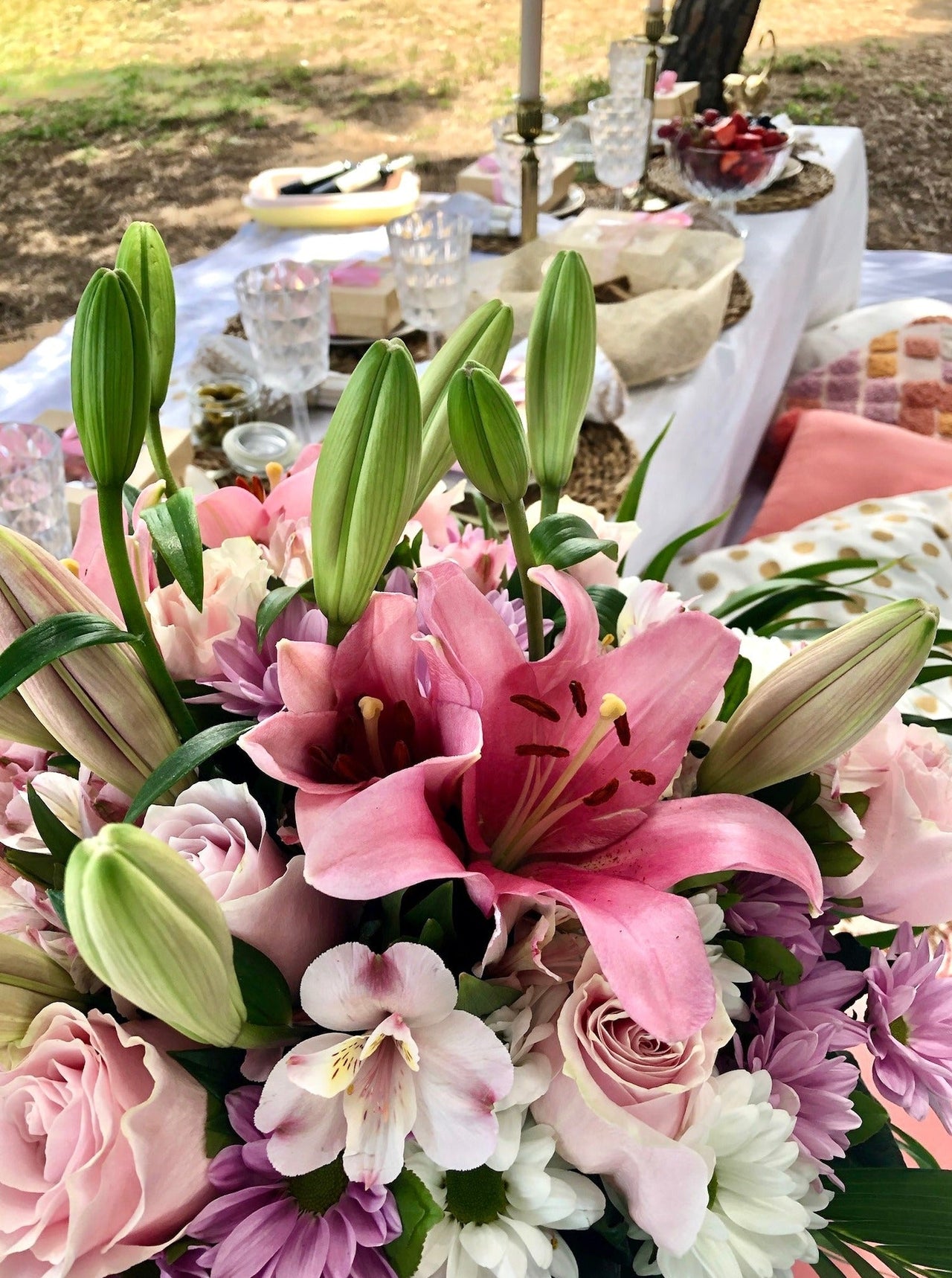 Flower Bouquet Picnic Maresme