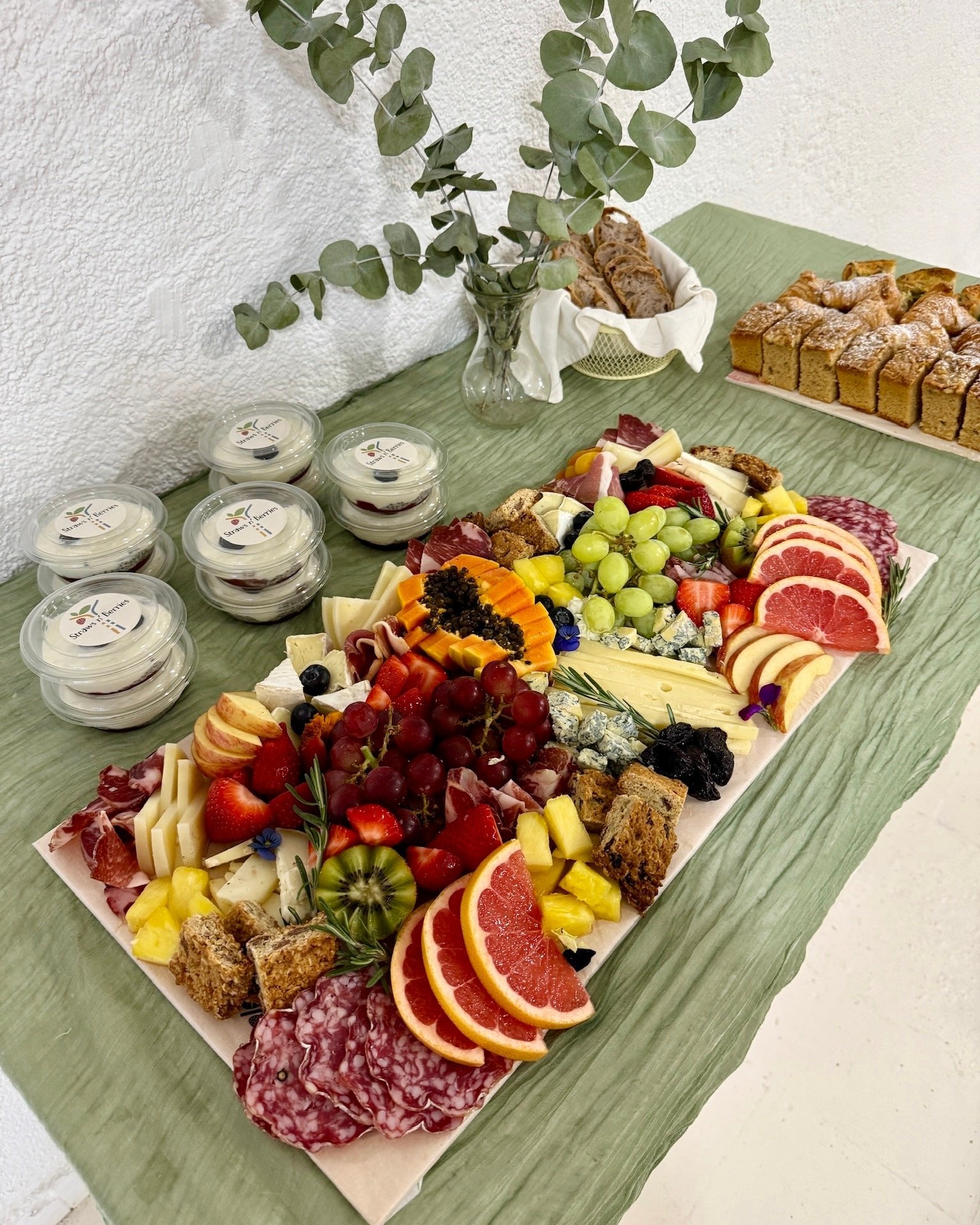 Fresh Grazing Breakfast Platter in Barcelona – Perfect for Productive Business Breakfasts or Luncheons!