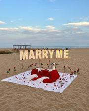 Proposal Picnics in Barcelona with XL 'Marry Me' Letters – Make It Unforgettable!