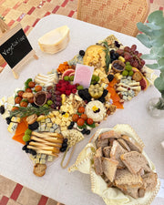 Indulge in our stunning vegan grazing platters, expertly curated with plant-based cheeses, fresh produce, and bold flavors. Perfect for weddings, corporate events, or cozy gatherings, our platters bring sustainable luxury to your table.