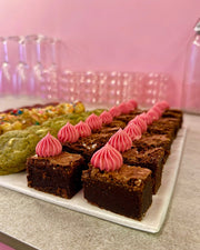 Indulge in our cookies and brownies in Barcelona with the perfect Sugar Rush Platter, featuring freshly baked cookies and decorated brownie bites—ideal for any event or celebration.