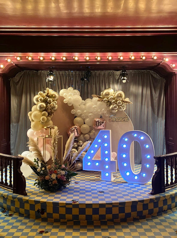Event Backdrop with balloons
